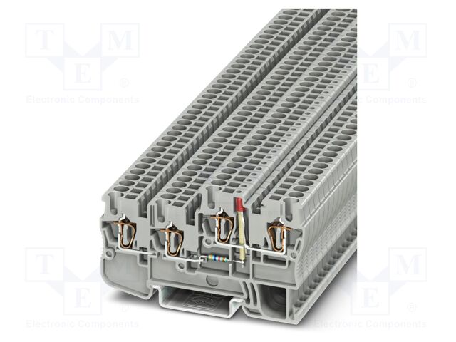 Splice terminal: rail; 18A; 24V; spring clamp; PA; 0.08÷4mm2