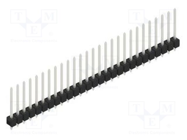 Connector: pin strips; pin header; male; PIN: 27; 2.54mm; THT; 1x27