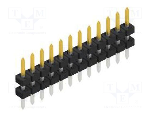 Connector: pin strips; pin header; male; PIN: 12; 2mm; THT; 1x12
