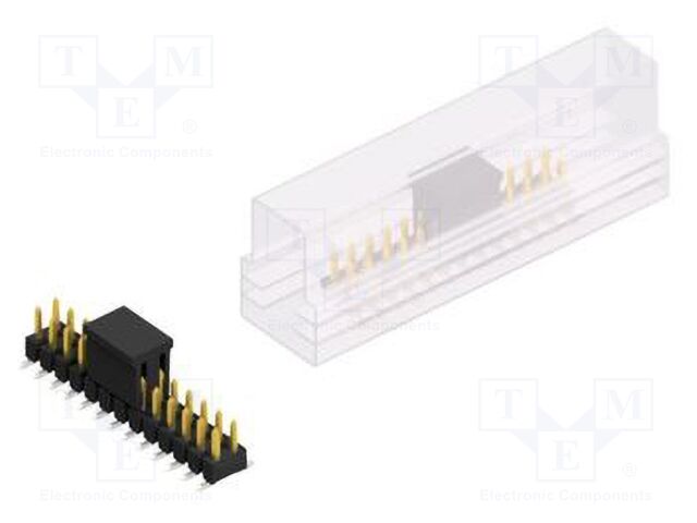 Connector: pin strips; pin header; male; PIN: 26; 2.54mm; SMT; 2x13