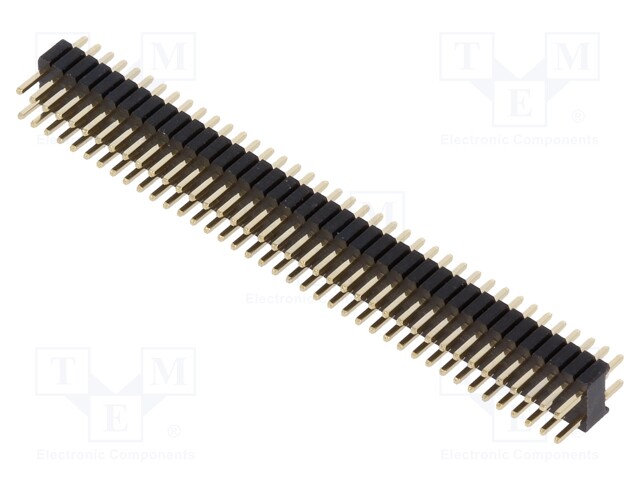 Pin header; pin strips; male; PIN: 80; straight; 1.27mm; THT; 2x40