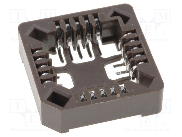Socket: PLCC; PIN: 20; phosphor bronze; tinned; 1A; SMT
