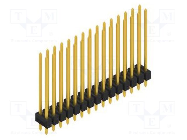 Connector: pin strips; pin header; male; PIN: 30; 2.54mm; THT; 2x15