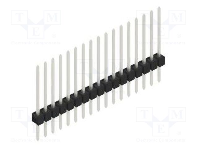 Connector: pin strips; pin header; male; PIN: 17; 2.54mm; THT; 1x17