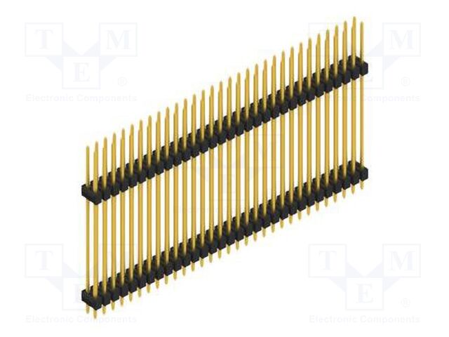 Connector: pin strips; pin header; male; PIN: 62; 2.54mm; THT; 2x31