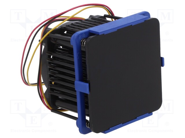 Heatsink: extruded; grilled; BGA; black; L: 47.5mm; W: 47.5mm