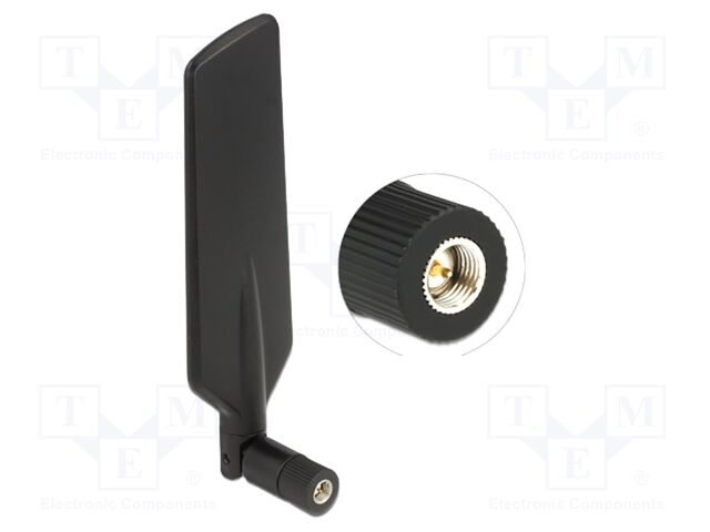 Antenna; Bluetooth,GSM,LTE,UMTS,inner,WiFi; black; SMA; screw-in