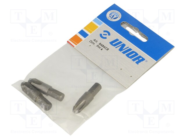 Screwdriver bit; Phillips; PH4; Overall len: 38mm; 3pcs.