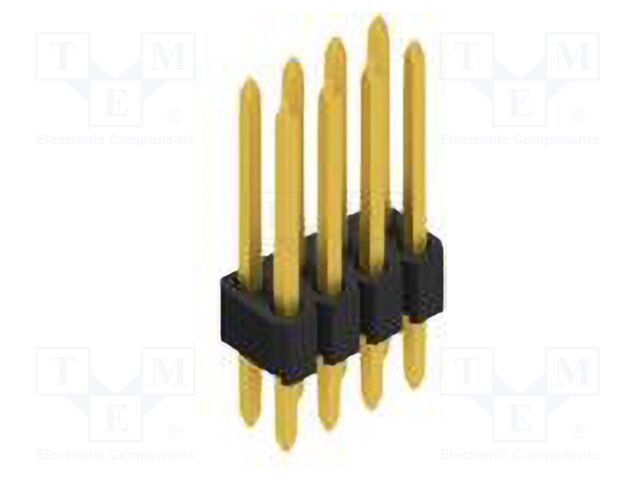 Connector: pin strips; pin header; male; PIN: 8; 1.27mm; THT; 2x4