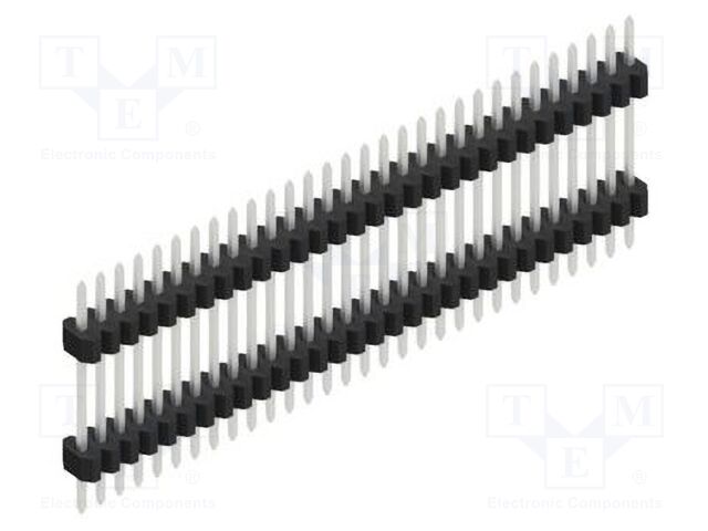 Connector: pin strips; pin header; male; PIN: 30; 1.27mm; THT; 1x30