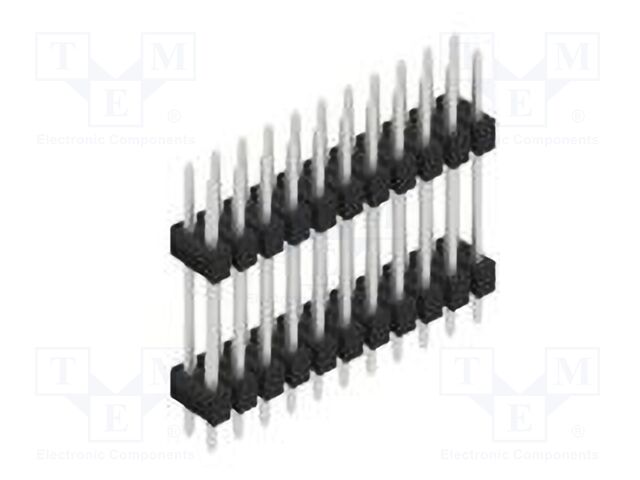 Connector: pin strips; pin header; male; PIN: 22; 2.54mm; THT; 2x11