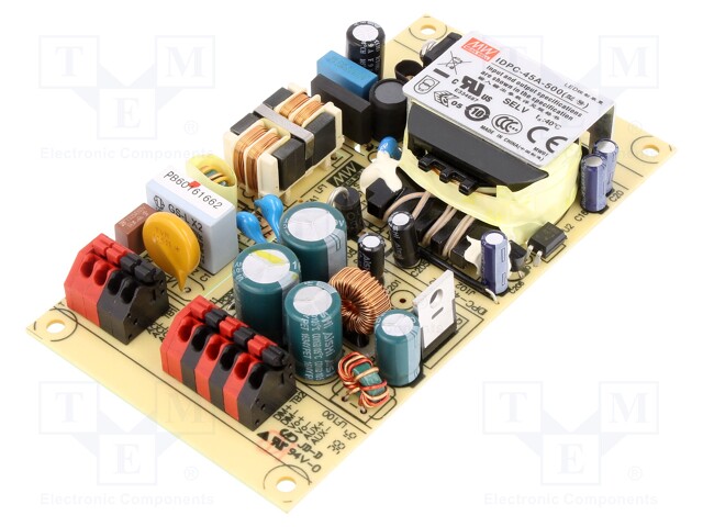 Power supply: switched-mode; LED; 45W; 54÷90VDC; 500mA; 90÷295VAC
