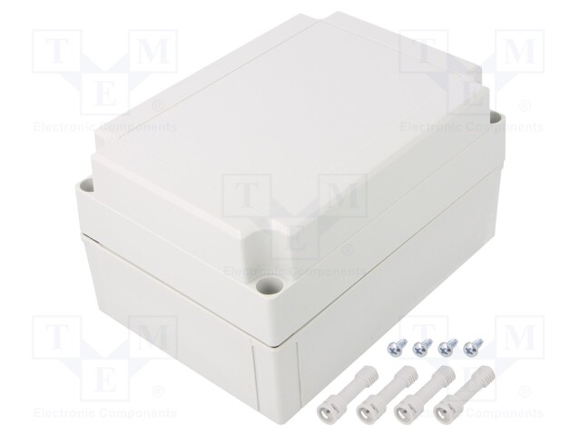 Enclosure: multipurpose; X: 130mm; Y: 180mm; Z: 100mm; MNX; grey; IK08