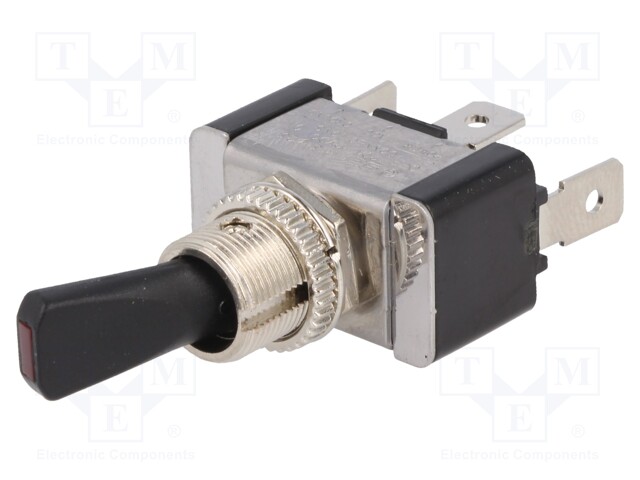 Switch: toggle; Pos: 2; SPST; OFF-ON; 20A/12VDC; -20÷85°C; 50mΩ