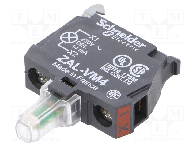 Illuminating unit; 22mm; Harmony XB4; -25÷70°C; Illumin: LED