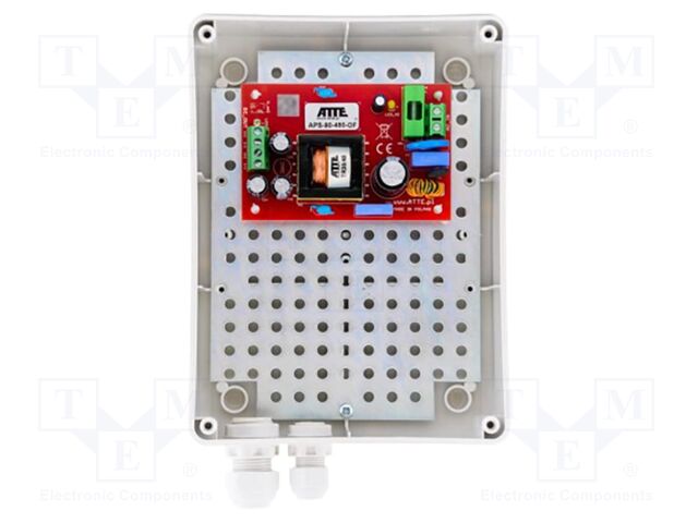 Power supply; IP56; 190÷260VAC; CCTV; PCB,plastic; APS; 48VDC; 90%