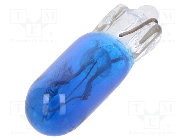 Filament lamp: automotive; W2x4.6d; blue; 12V; 1.2W; VISIONPRO; T5
