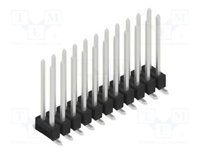 Connector: pin strips; pin header; male; PIN: 22; 2.54mm; SMT; 2x11