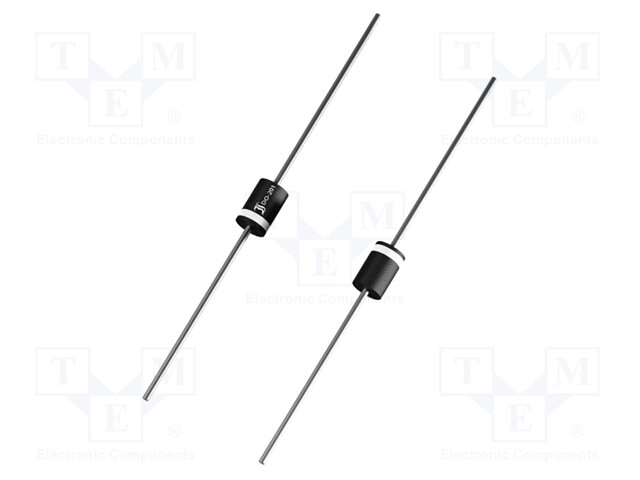 Diode: Schottky rectifying; THT; 30V; 5A; DO201; Package: Ammo Pack