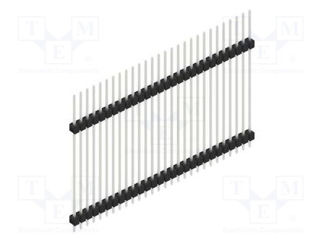 Connector: pin strips; pin header; male; PIN: 28; 2.54mm; THT; 1x28