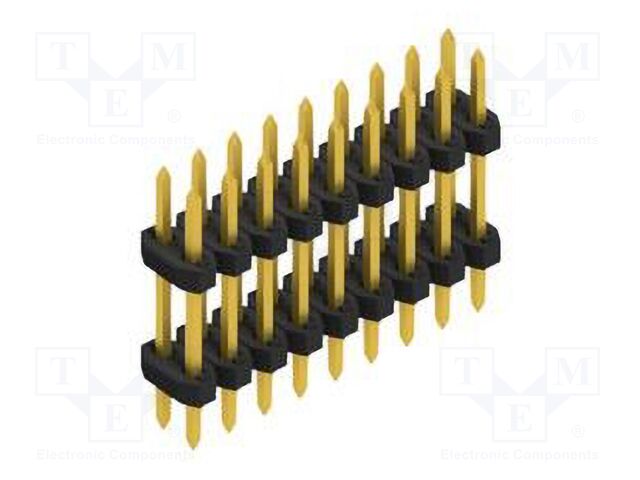 Connector: pin strips; pin header; male; PIN: 18; 2mm; THT; 2x9; 100V