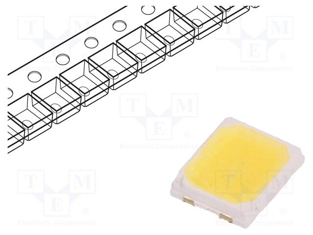 LED; SMD; 2835; white cold; 56÷70lm; 5000(typ)K; 80; 120°; 150mA
