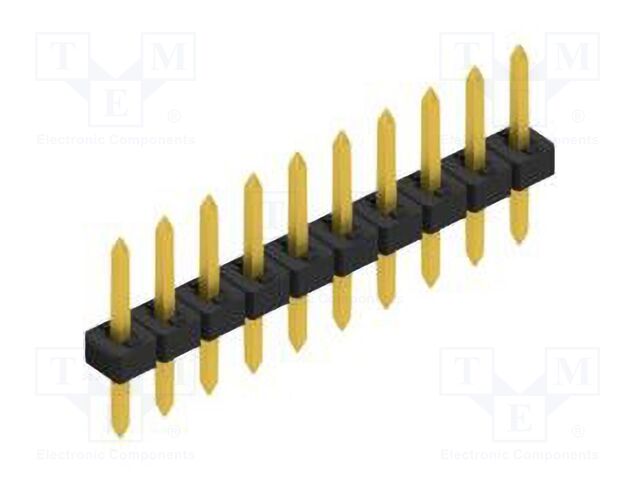 Connector: pin strips; pin header; male; PIN: 10; 2mm; THT; 1x10