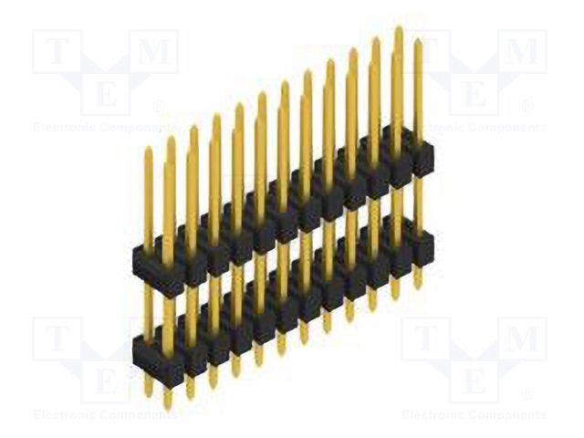 Connector: pin strips; pin header; male; PIN: 24; 2.54mm; THT; 2x12