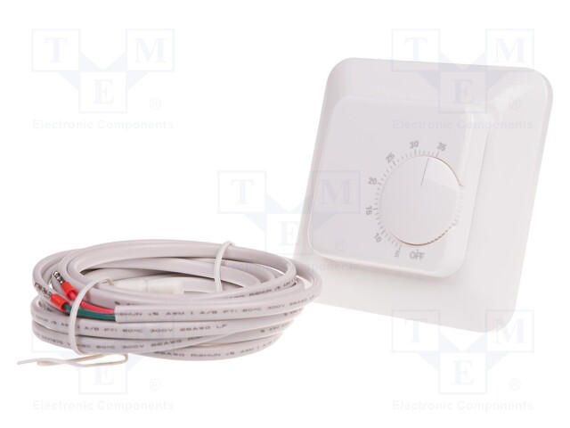 Module: regulator; temperature; NO; plaster embedded; Usup: 230VAC