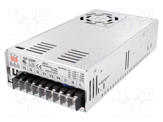 Power supply: switched-mode; modular; 202.5W; 5VDC; 215x115x50mm