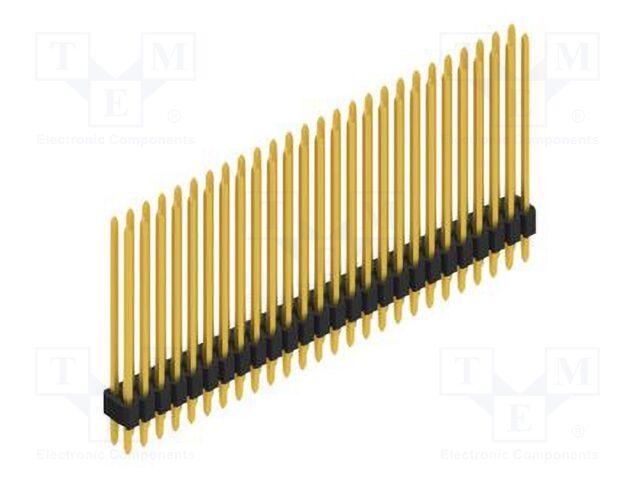 Connector: pin strips; pin header; male; PIN: 52; 1.27mm; THT; 2x26