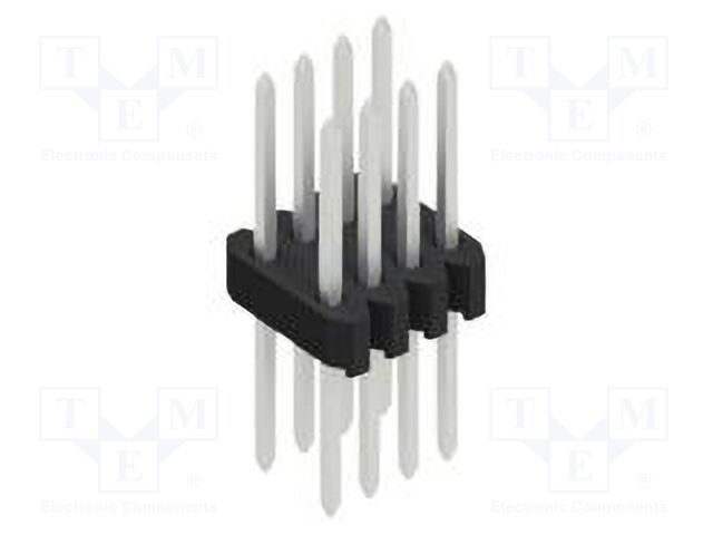 Connector: pin strips; pin header; male; PIN: 8; 1.27mm; THT; 2x4