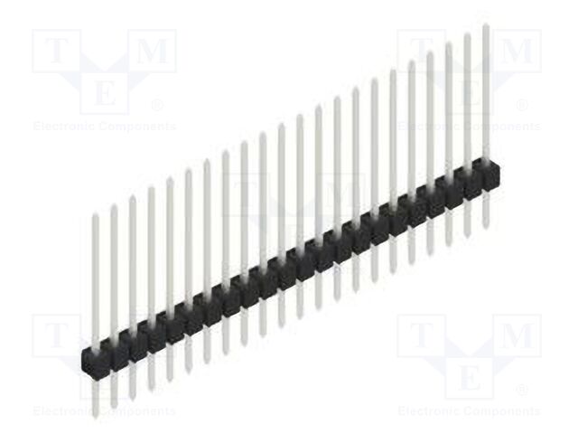 Connector: pin strips; pin header; male; PIN: 22; 2.54mm; THT; 1x22