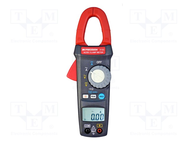AC/DC digital clamp meter; LCD 3,75 digit (6000); I DC: 60÷600A