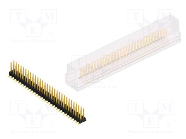 Connector: pin strips; pin header; male; PIN: 60; 2.54mm; SMT; 2x30