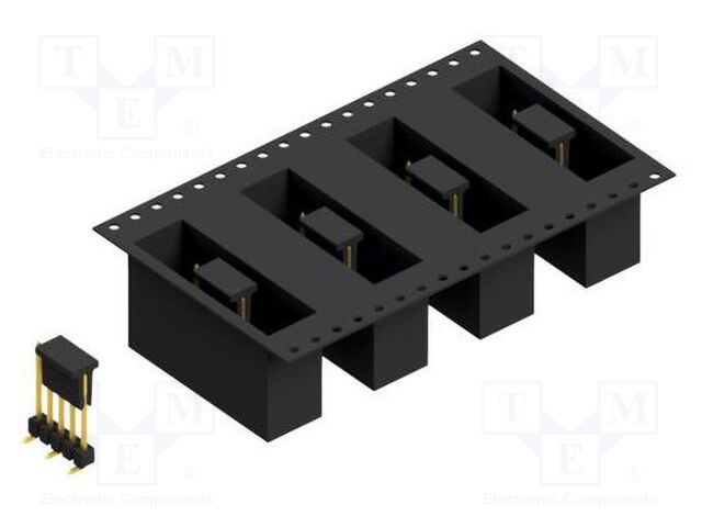 Connector: pin strips; pin header; male; PIN: 5; 2.54mm; SMT; 1x5