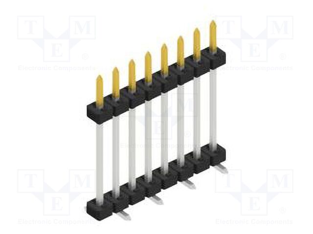Connector: pin strips; pin header; male; PIN: 8; 2mm; SMT; 1x8; 100V