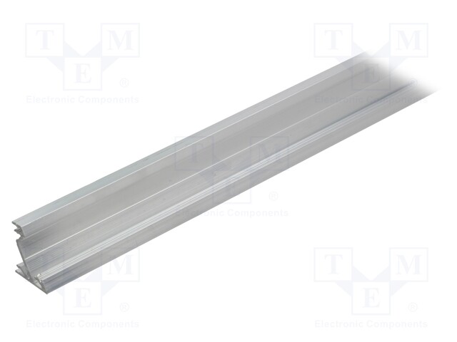 Profiles for LED modules; angular; natural; L: 1m; aluminium