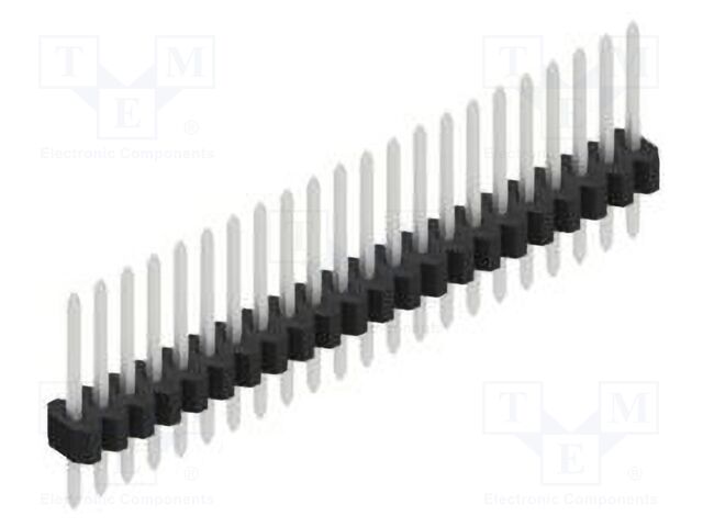 Connector: pin strips; pin header; male; PIN: 22; 1.27mm; THT; 1x22