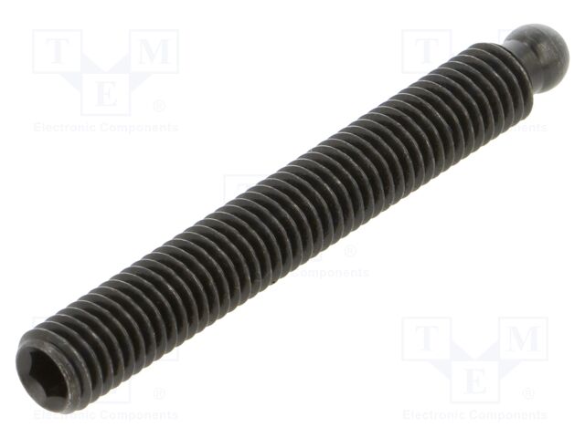 Pin; M8; steel; Ø: 6.1mm; Thread len: 63mm; Connection: ball joint