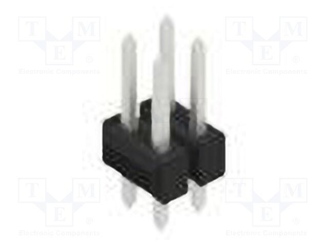 Connector: pin strips; pin header; male; PIN: 4; 2.54mm; THT; 2x2