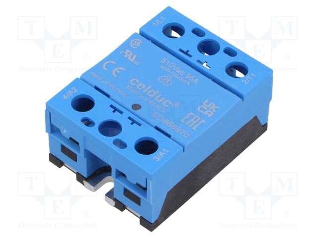 Relay: solid state; Ucntrl: 20÷265VAC; 95A; 24÷510VAC; -40÷100°C