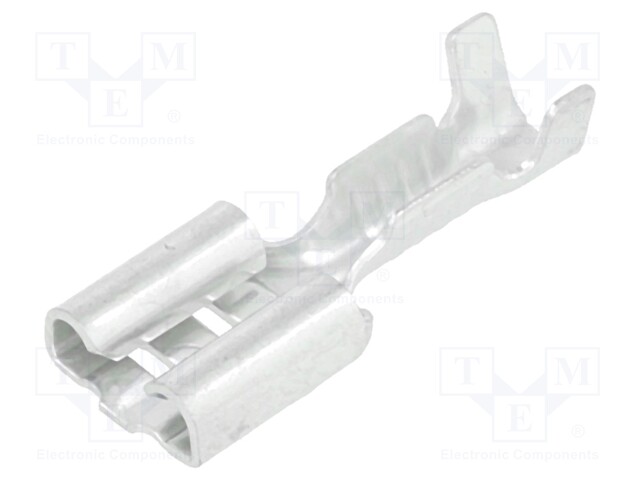 Terminal: flat; 6.3mm; 0.8mm; female; 0.5÷1mm2; crimped; for cable