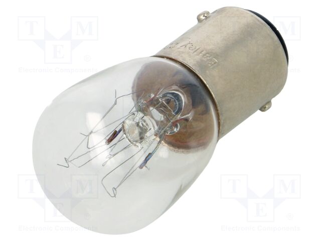 Filament lamp: bayonet; BA15D; warm white; 230VAC; 15W