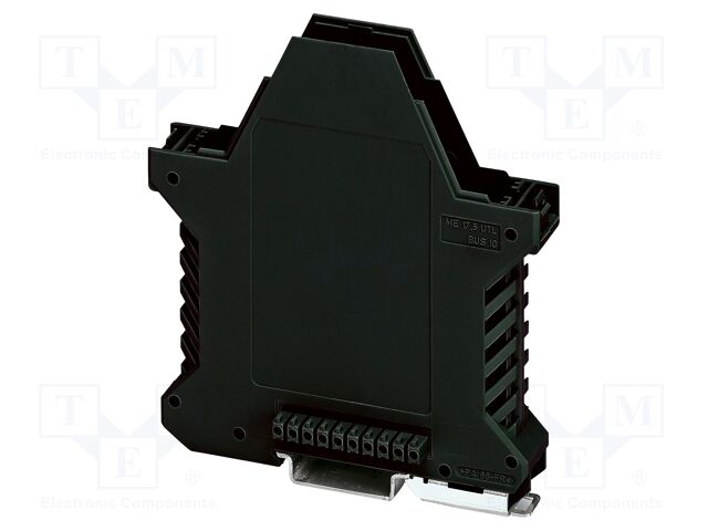Enclosure base; with FE contact,with terminals; black; UL94V-0