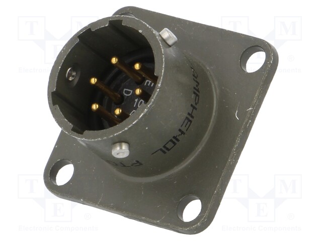 Connector: circular; MIL-C-26482, Series 1,PT; socket; male; 7.5A