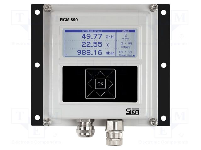 Meter; pressure,temperature,humidity; 24VDC; for wall mounting