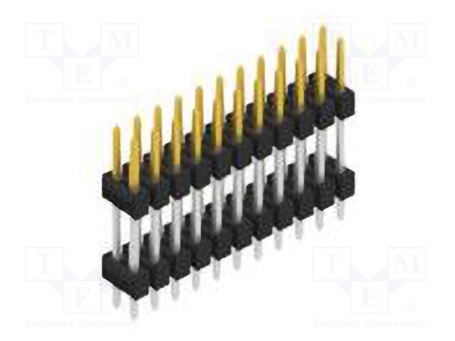 Connector: pin strips; pin header; male; PIN: 22; 2.54mm; THT; 2x11