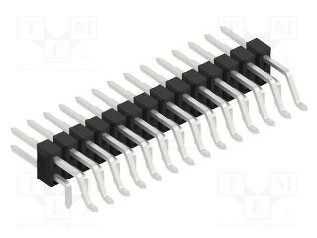 Connector: pin strips; pin header; male; PIN: 28; 2.54mm; SMT,THT