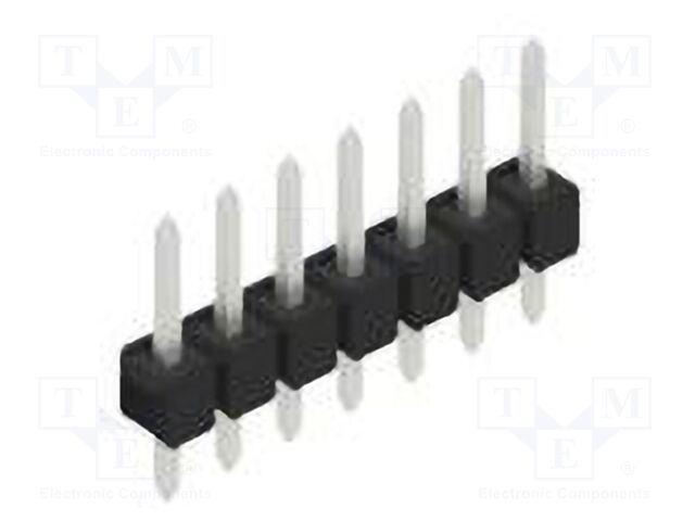 Connector: pin strips; pin header; male; PIN: 7; 2.54mm; THT; 1x7